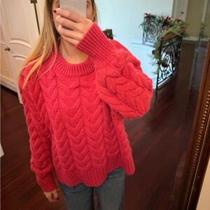 Zara hot pink sweater